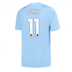 Manchester City Jeremy Doku #11 Hemmatröja 2023-24 Kortärmad